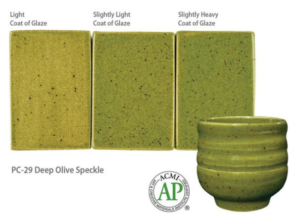 Amaco Potter's Choice - PC-29 Deep Olive Speckle (4oz) - Image 2