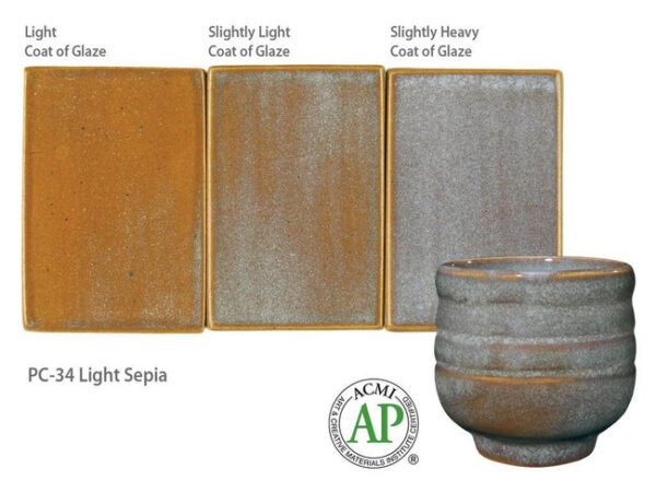 Amaco Potter's Choice - PC-34 Light Sepia (4oz) - Image 2