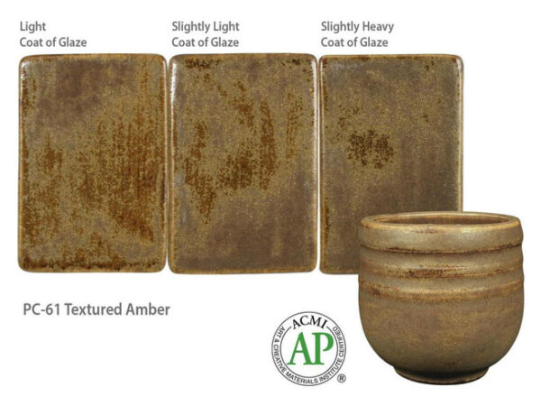 Amaco Potter's Choice - PC-61 Textured Amber (4oz) - Image 2